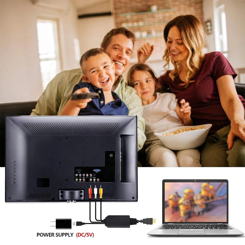 Tv 1080p Fast Speed Cable Pal Ntsc Usb Powered Connector 2m