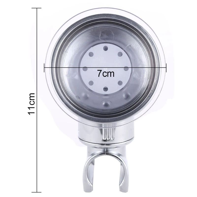 

Bracket Shower Head Holder Easy to install No drilling Bathroom Suction Cup Wall Mounted Adjustable Replacement