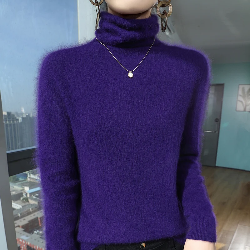 Осень-зима 2024 новая линия готовой к ношению норковый шерстяной свитер женский