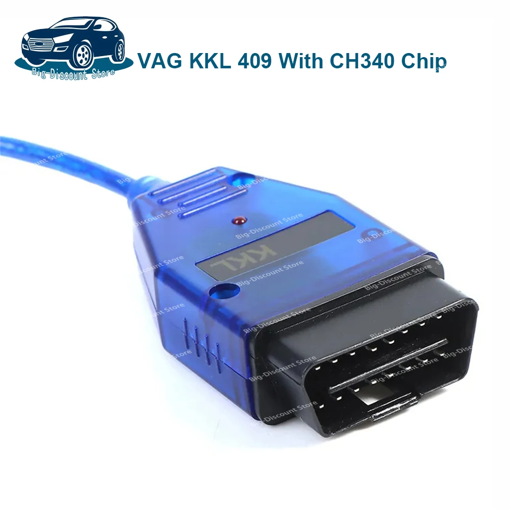 Автомобильный диагностический инструмент для VAG KKL 409 с чипом CH340 Кабель