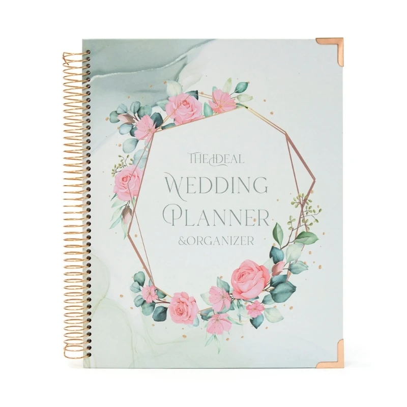 

Hardcover Wedding Planner Book and Organizer Makes Your Countdown Planning Easy Perfect Engagement Gift for Bride To Be
