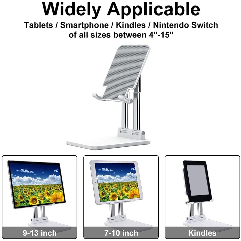 Подставка для планшета с регулируемой высотой складной держатель двухтрубный