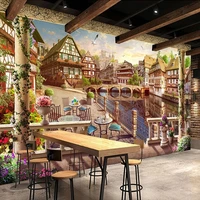 custom any size murals wallpaper retro european landscape photo wallpapers restaurant cafe study background wall painting 3 d