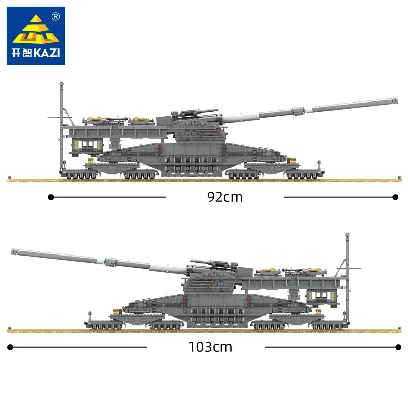 KY10005 ww2 German Gustav Heavy Artillery 3 трансформированный поезд Дора пушка советский TM3-12