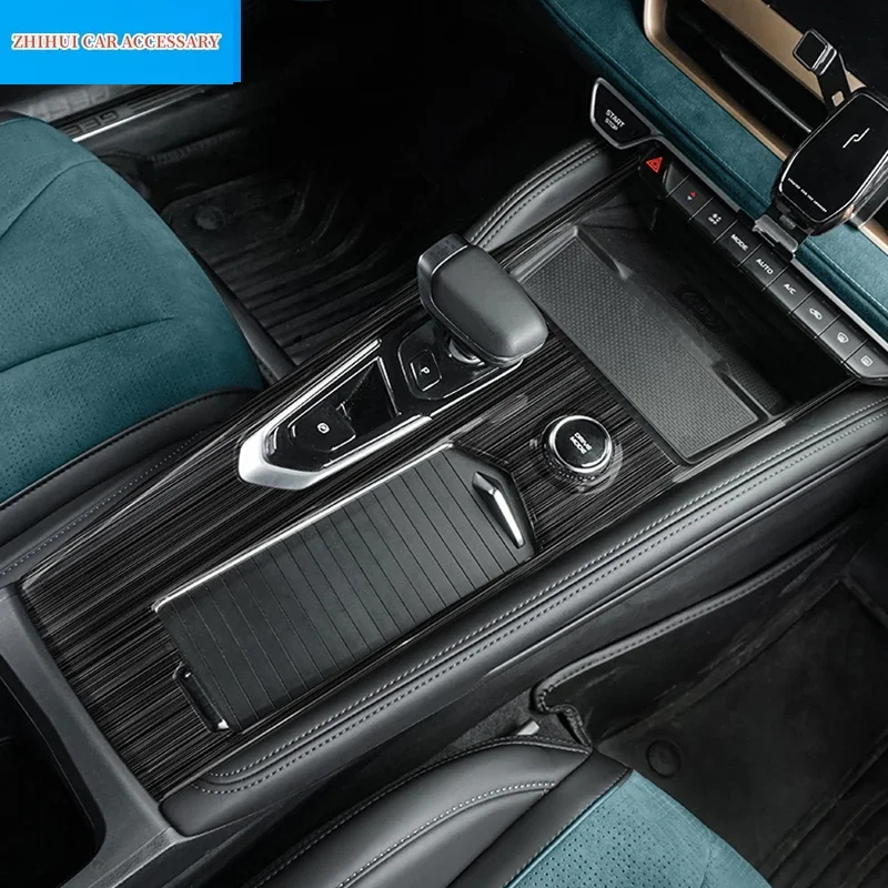 Для Geely Monjaro Xingyue L 2022 2023 черный рисунок автомобиля внутренние молдинги из