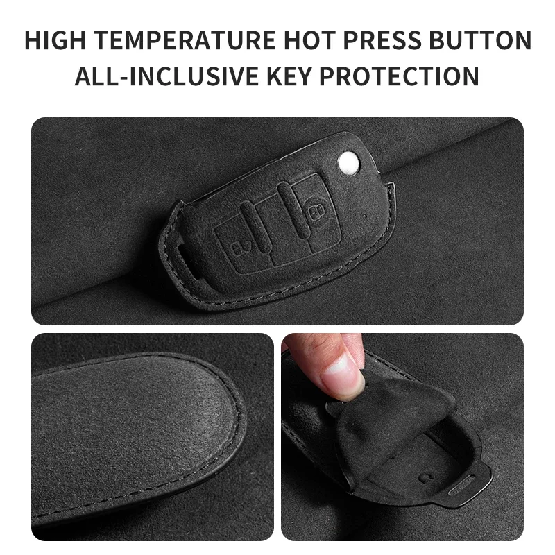 Фото 2 3-кнопочные замшевые чехлы для JAC S2 Refine Car Flip Key Case S3 S4 S5 S7 R3 A5 JAC A13 A13RS Refine M3 V7 T6 Pickup Fritson T8 №4