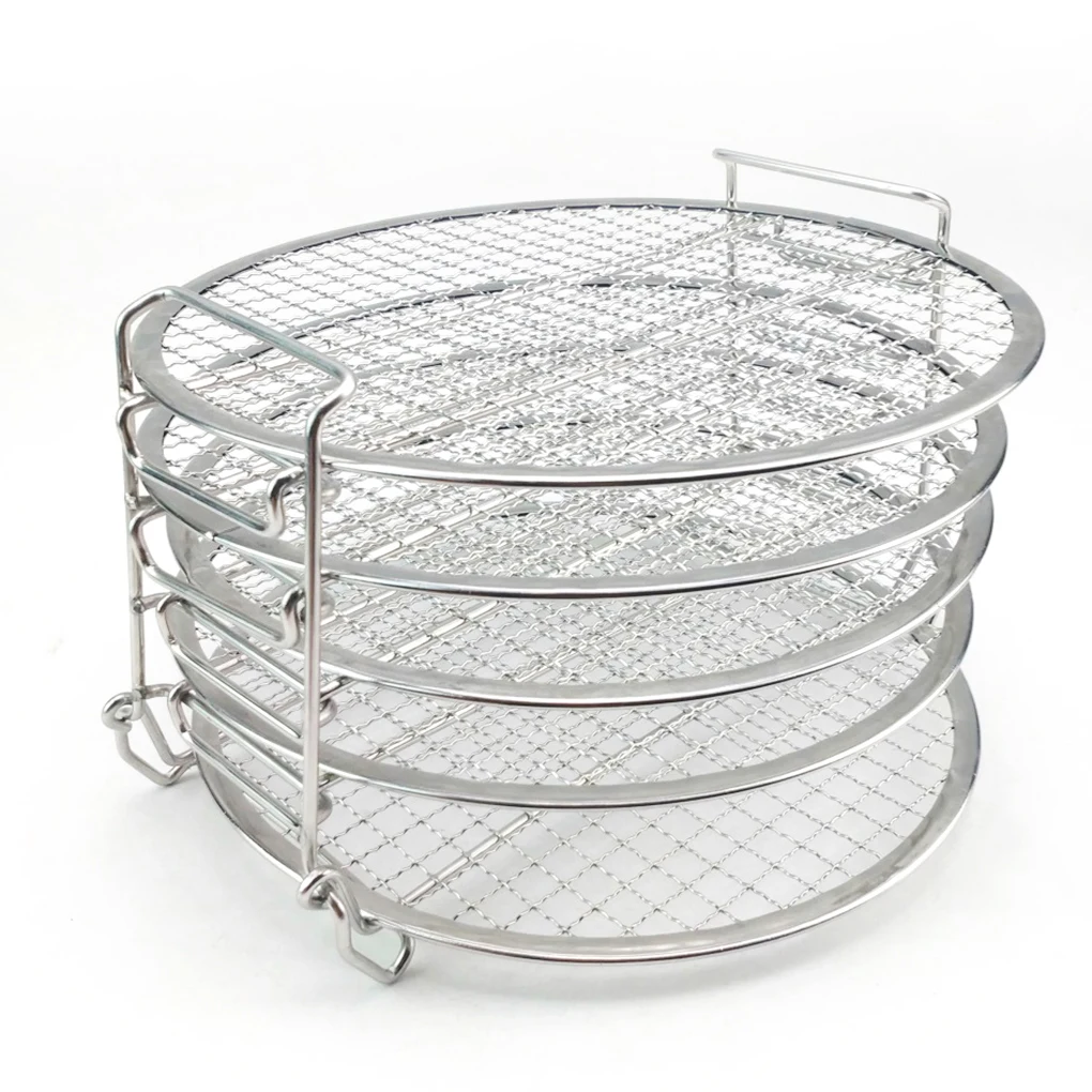 Stainless Steel Dehydrator Rack 5-layer Air Fryer Stand Pressure Cooker Accessories Replacement...
