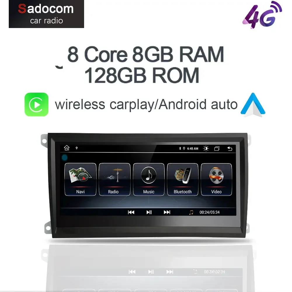 Автомобильный DVD-плеер IPS DSP carplay 8 дюйма Android 12 0 128 Гб ПЗУ ГБ ОЗУ Bluetooth GDS Авторадио