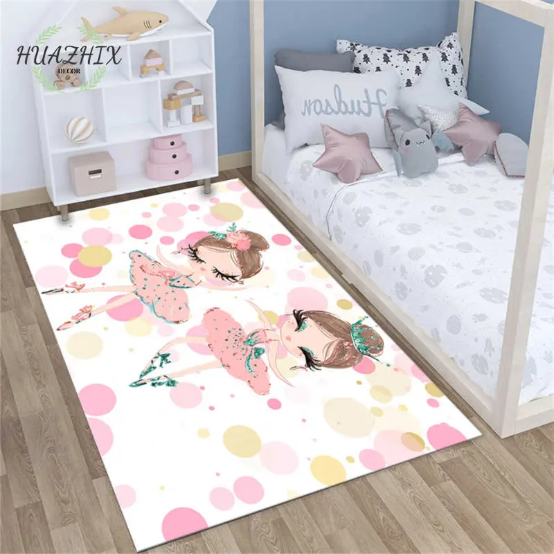 

Kawaii Carpet Non-slip Rugs for Living Room Comfortable Carpets Children's Girls Kids Bedroom Mat Large Furry Soft Floor Mats