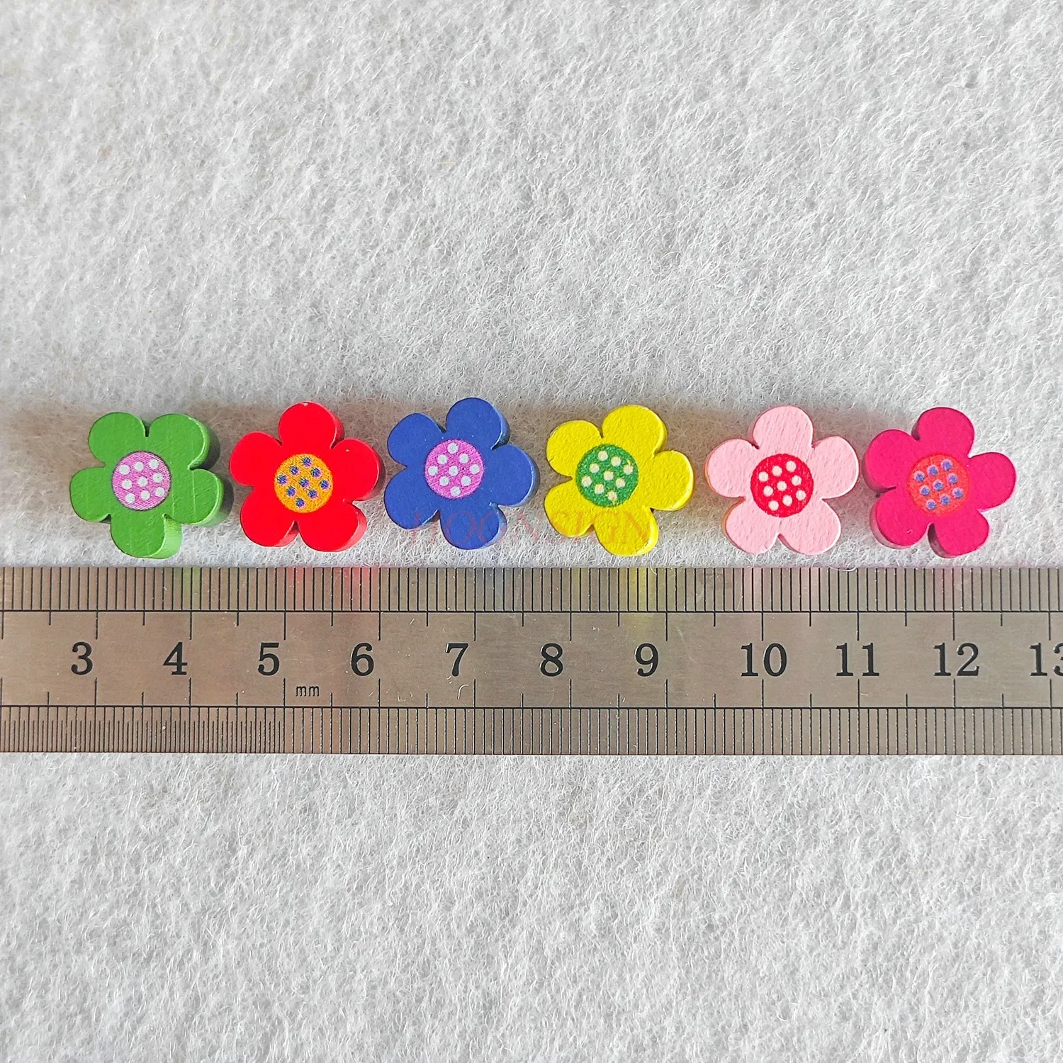 20 шт. разноцветные деревянные цветы булавки бревна цветов сливы доски из мягкого