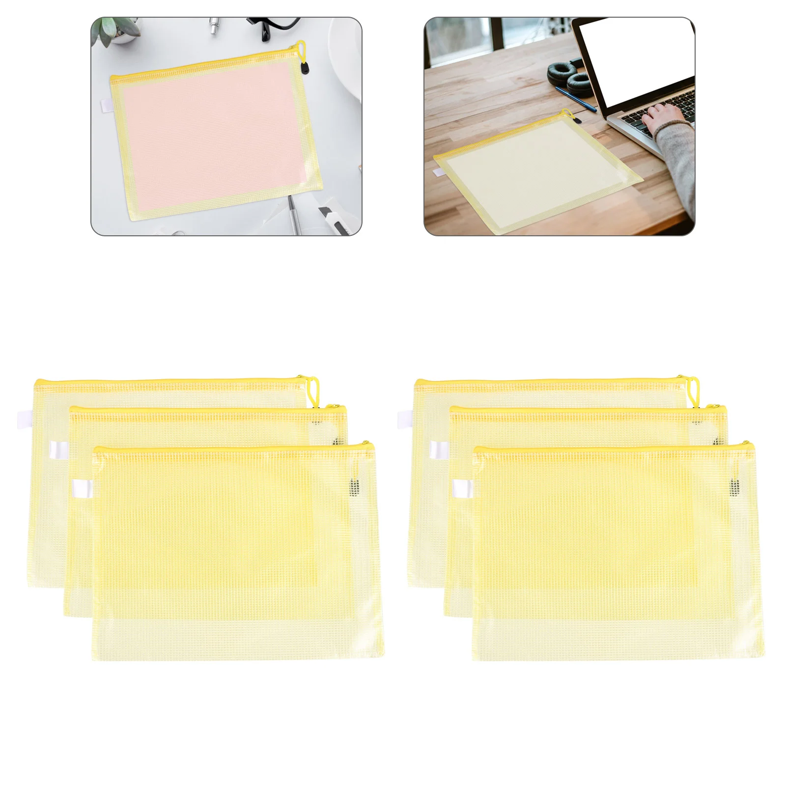 

12pcs Documents Storage Bags Stationery Organizers Office File Containers