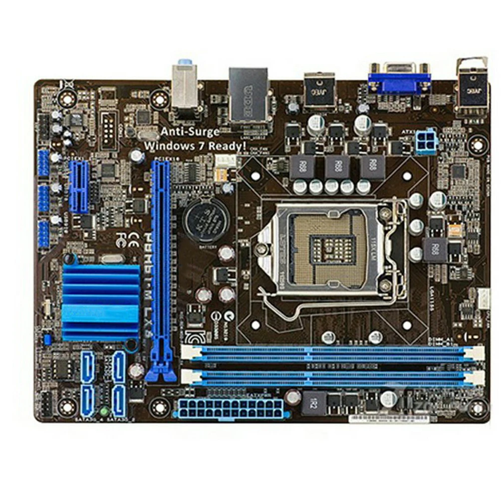 For Asus P8H61-M LX3 PLUS Destop Motherboard LGA1155 H61M-E/K/C/D I7 I5 I3 Intel CPU 16G DDR3 PCI-E 2.0 USB2.0 VGA MainBoard