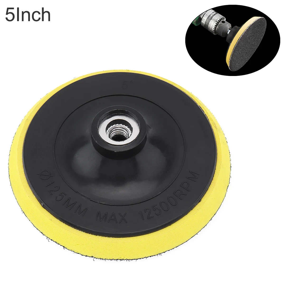 

5" Polishing Disc Suction Cup Self-adhesive Sandpaper Sucker Electric Grinder Disc for Electric Grinder Polish & Drill Rod