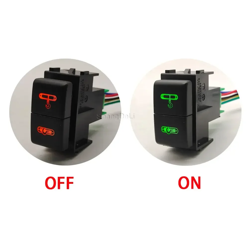 1-комп. светодиодный двойной переключатель крюк для грузовика кнопка включения и