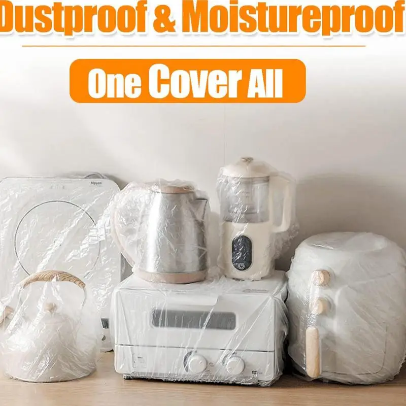 10pcs Kitchen Appliance Covers Thick Clear Dust Cover Kitche