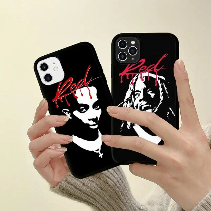 

Playboi Carti 'WHOLE LOTTA RED' Phone Case Silicone PC+TPU Case for iPhone 11 12 13 Pro Max 8 7 6 Plus X SE XR Hard Fundas