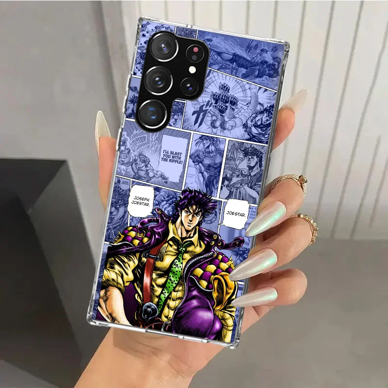 Чехол для телефона с аниме JoJo ODD Adventur Samsung Galaxy Note 20 Ultra 10 Plus 9 8 M12 M21 M30S M51 M52 J4 J6 + J8