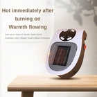 Электрический мини-обогреватель, портативный Настольный, бытовой, настенный, ручной обогреватель, обогреватель для зимы, 500 Вт