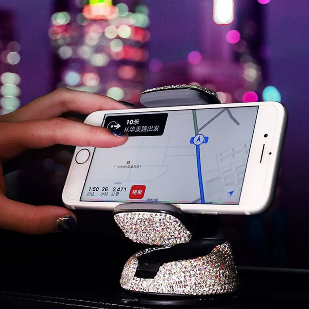 

Car Phone Holders Smartphone Mounts Navigation bracket Diamond cell phone holder Air outlet suction cup Support base