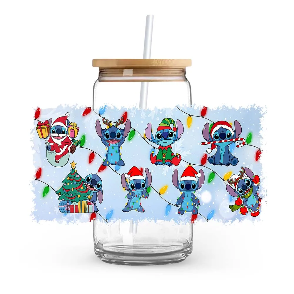 Стежка Рождественская любовь сладкие наклейки на стеклянные чашки обертка для