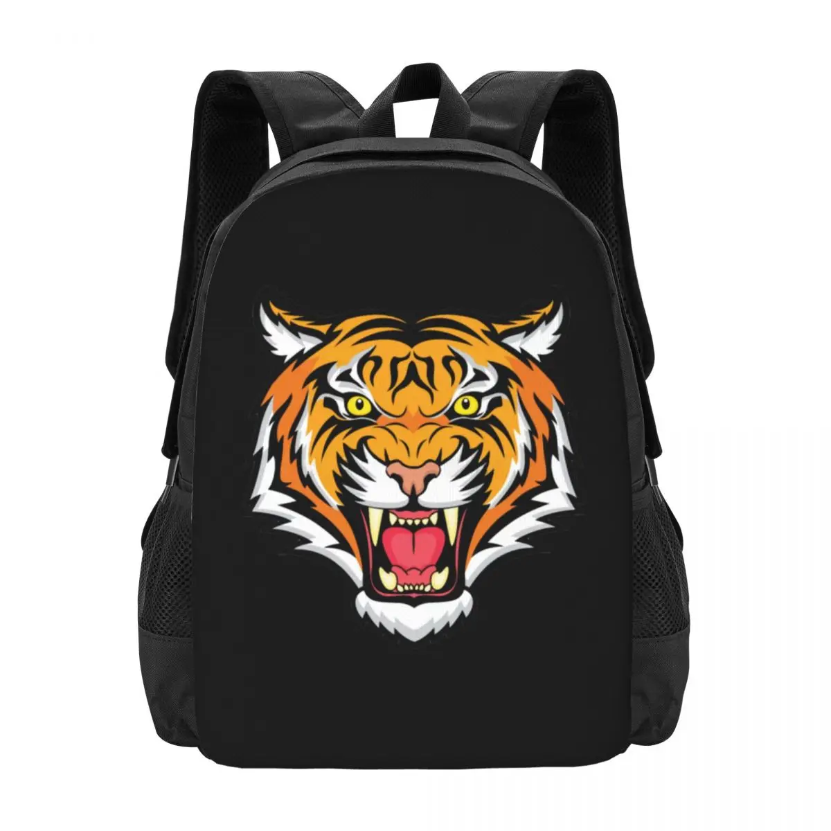 

Cool Rawing Africa Tiger Simple Stylish Student Schoolbag Waterproof Large Capacity Casual Backpack Travel Laptop Rucksack