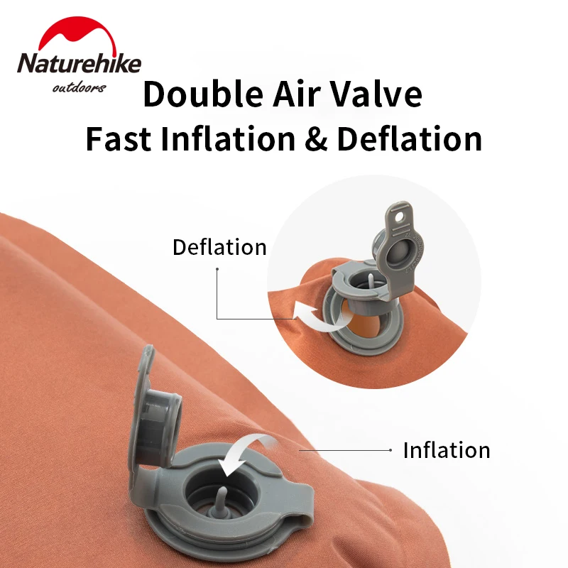 Naturehike автоматическая надувная подушка для кемпинга сверхлегкая портативная 3D