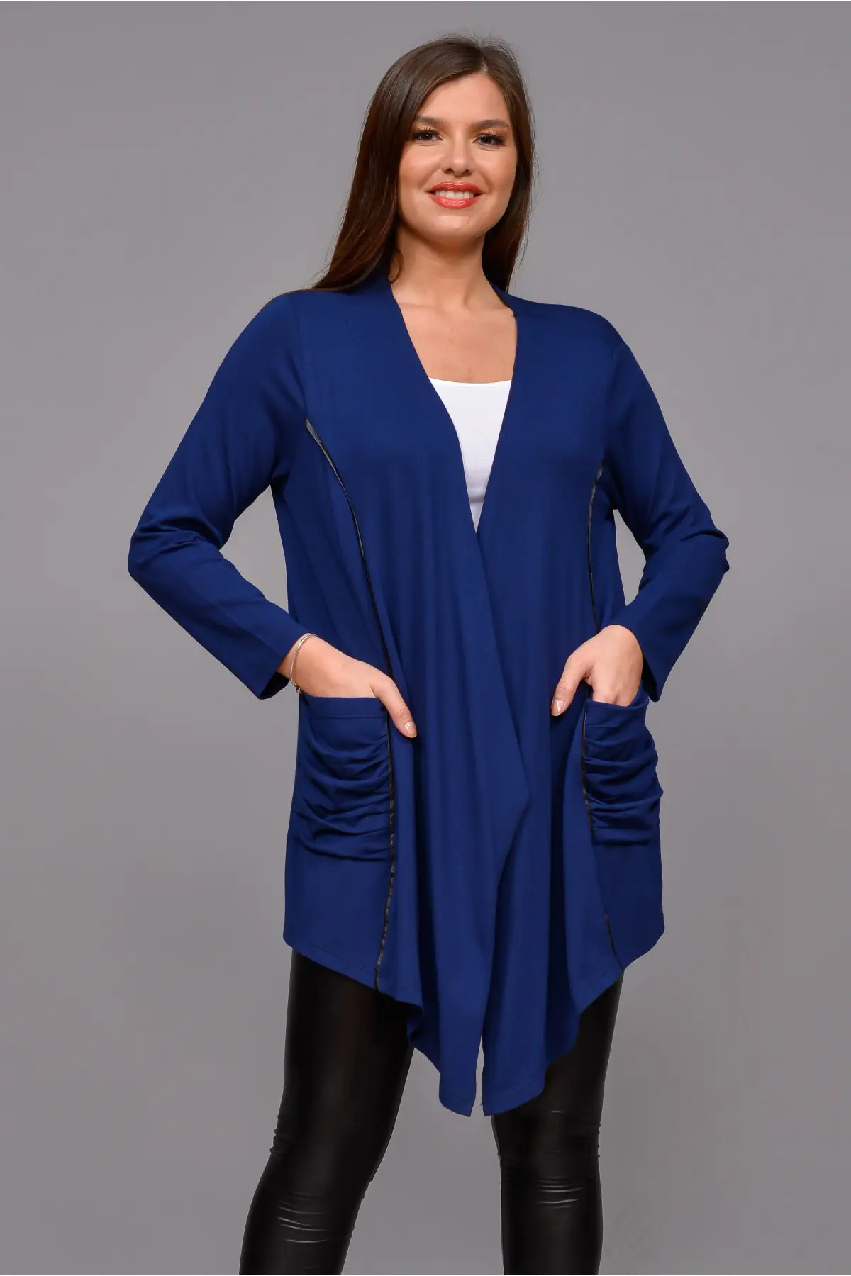 

Women's Cardigan Leather Tie Casual Knitted High Quality Fashion Cardigan Sweaters Loose Sweater Jumper