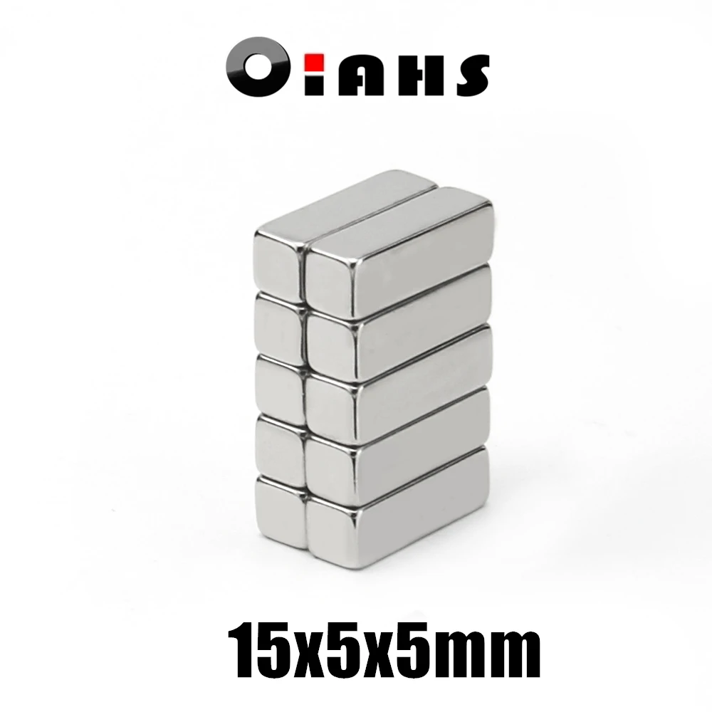 

10 шт., неодимовые магниты NdFeB, 15 х5х5 мм