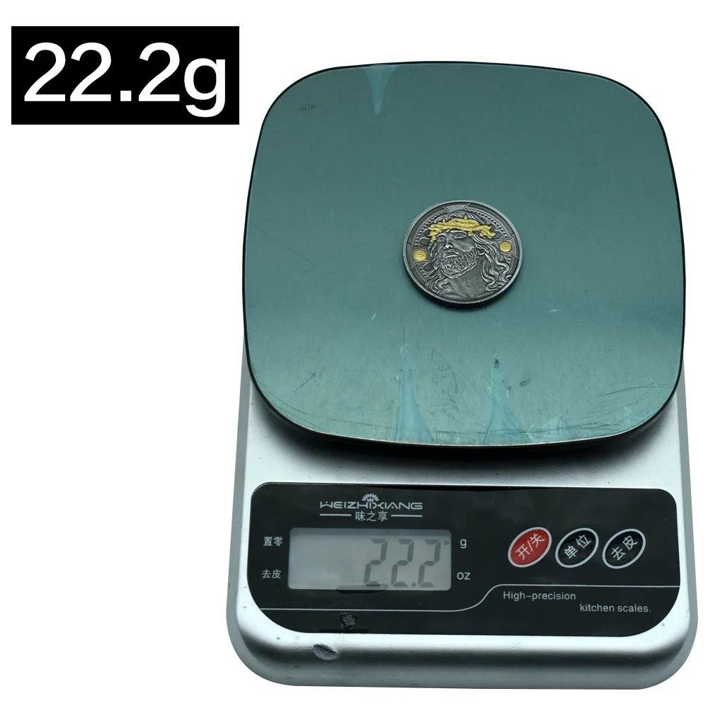 Иисус Ретро никелевая монета Европейская христианская Библия маркер крест Бога