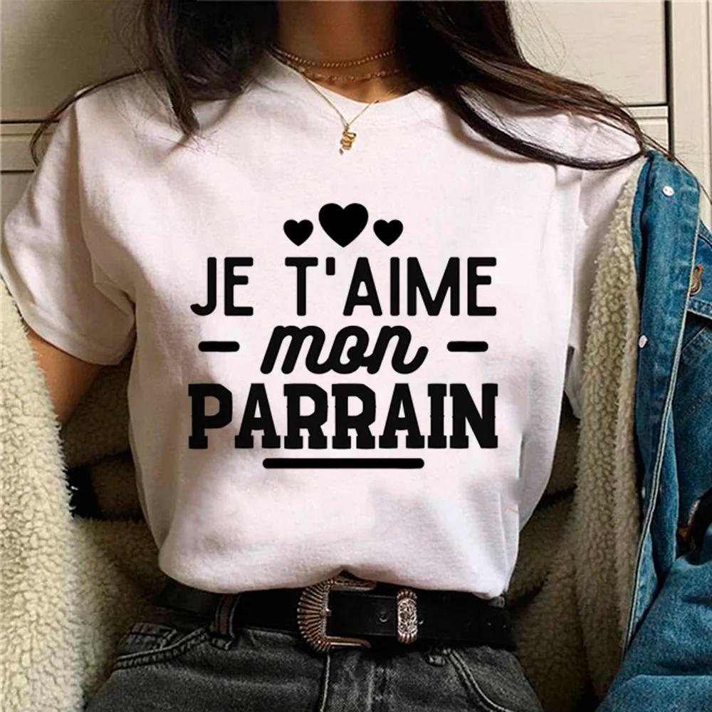 

parrain t shirt women streetwear harajuku Japanese t shirt girl y2k graphic clothes