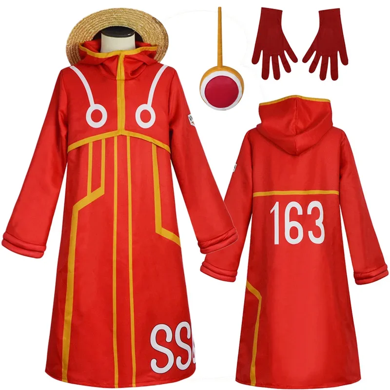 Голова яйца Луффи Косплей Фэнтези Аниме Пират Костюм Маскировка Взрослых Мужчин