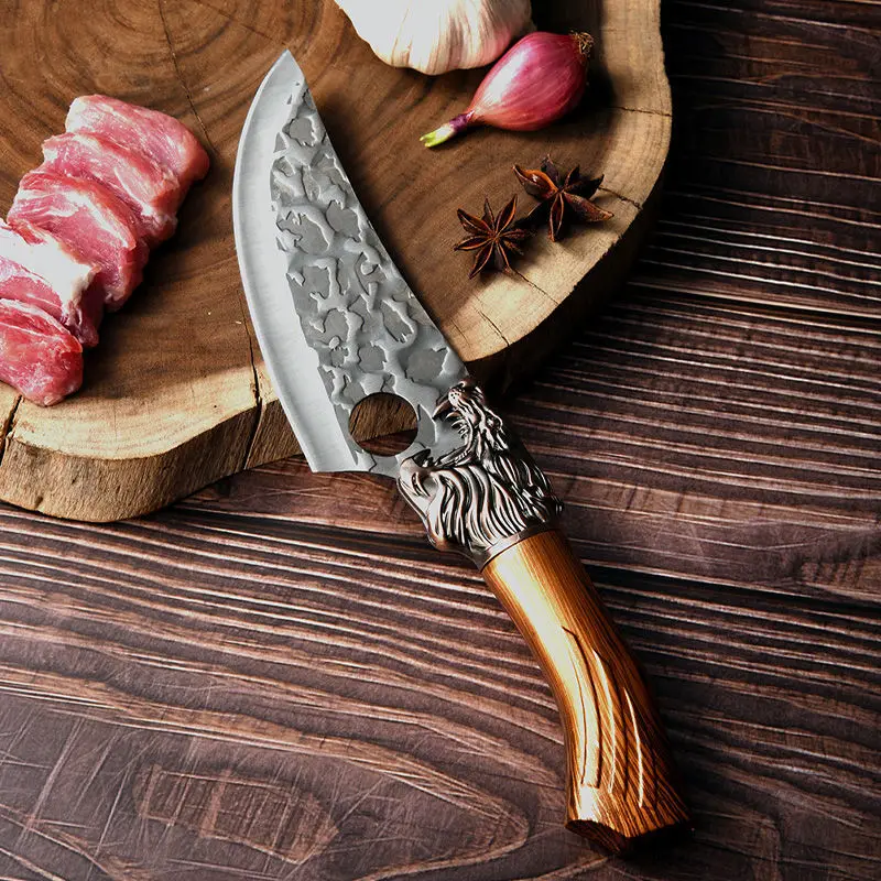 

Stainless Steel Boning Knife Meat Cleaver Knife Handmade Forged Boning Kitchen Knife Chef Knives Camping Butcher Knife