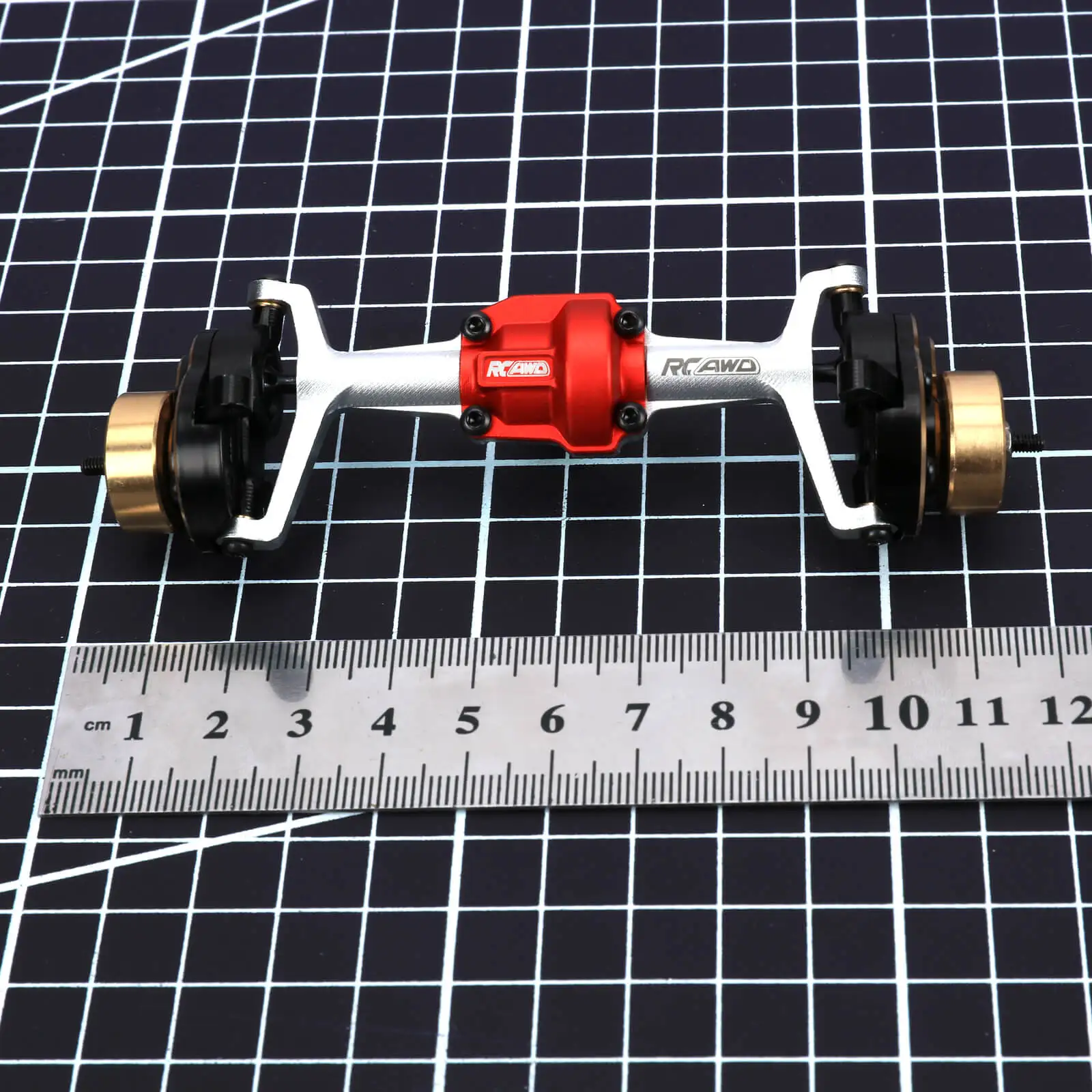 Передняя ось RCAWD из алюминиевого сплава в сборе для Hobby Plus 1/18 CR18P Rock Van & Trail Hunter