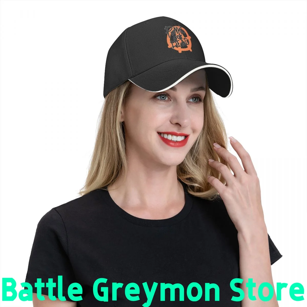 Кепка мужская из полиэстера модная бейсболка в стиле панк с надписью Not Dead