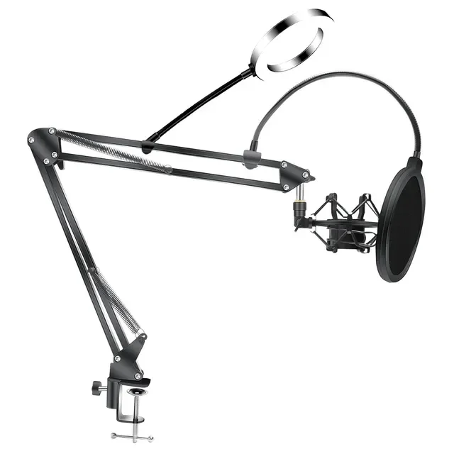 

Arm Stand For Bm800 Microphone Stand With A Spider Cantilever Bracket Universal Shock Mount Mic Holder