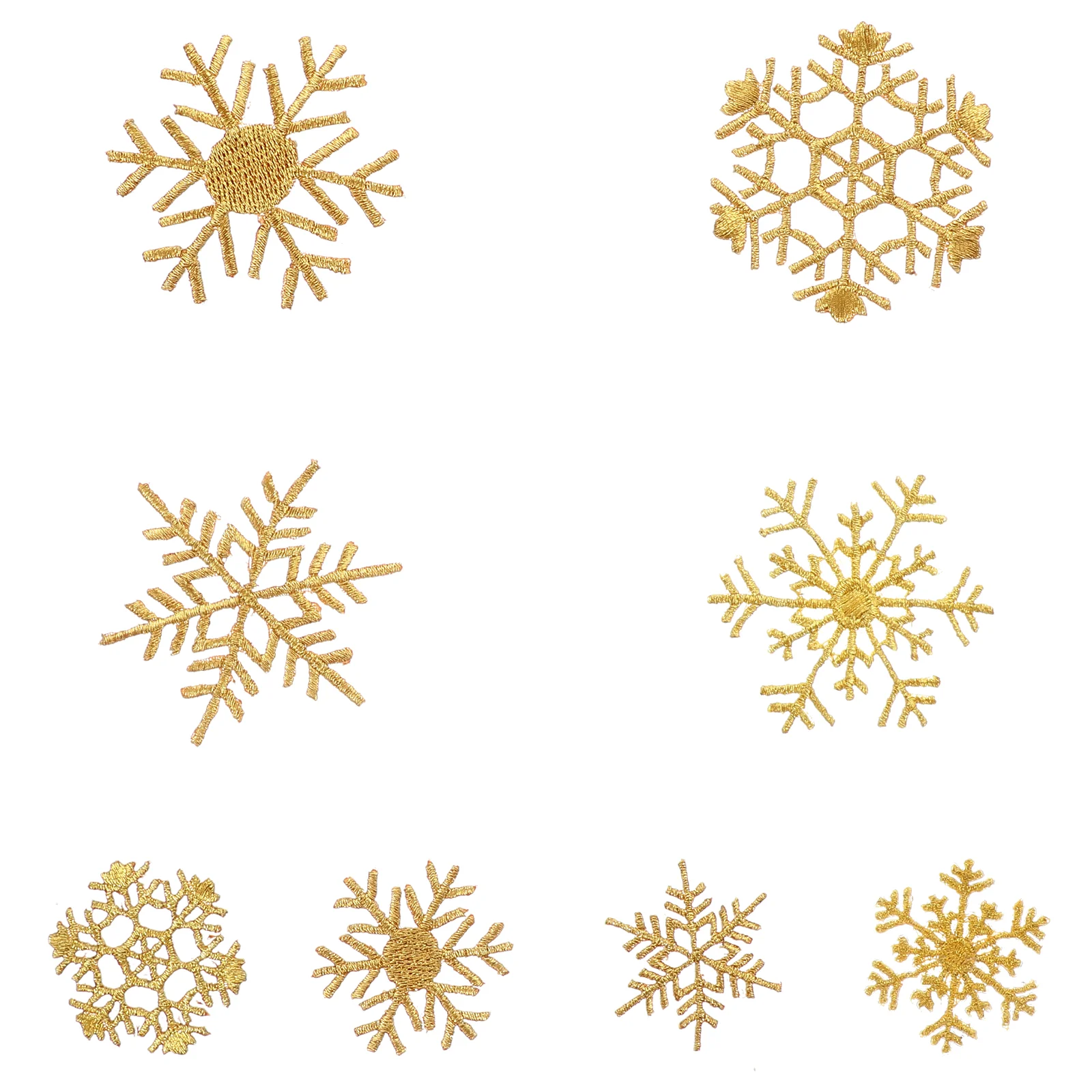 8 шт. товары для рождественской вечеринки вышитая нашивка в виде снежинки