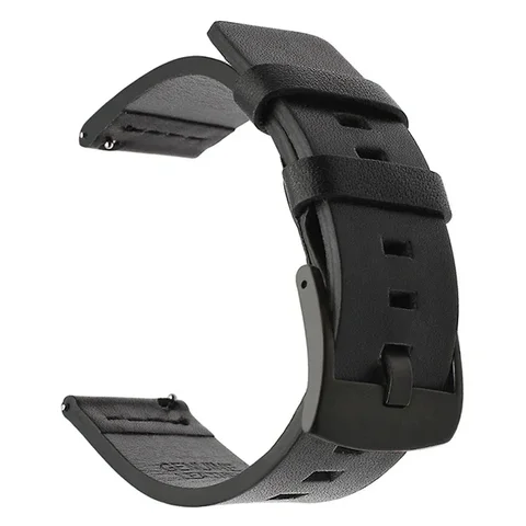 Кожаный ремешок 20 мм 22 мм для Samsung Galaxy Watch 7 6 5 4 5Pro 6Classic 18 мм 24 мм Высококачественный ремешок для Huawei Watch GT5 Pro 46 мм