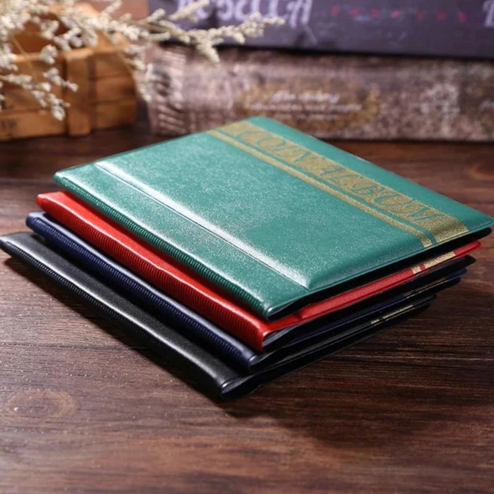 

120 Grid Coin Book Coin Collection Bandwing Silver Coin Commemorative Album PVC Transparent Pockets Storage Bag Home Gifts