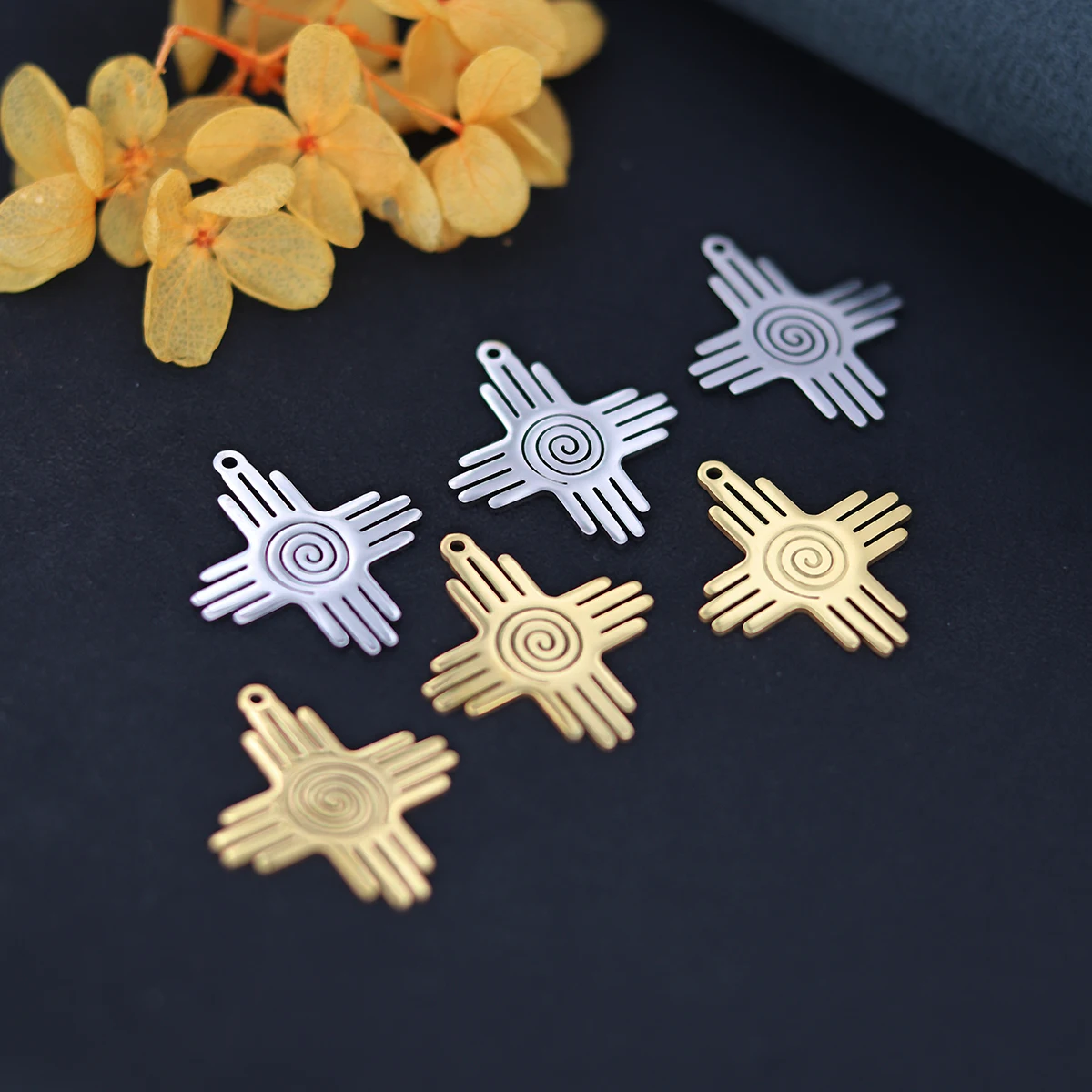 Набор подвесок Zia Sun из нержавеющей стали 3шт