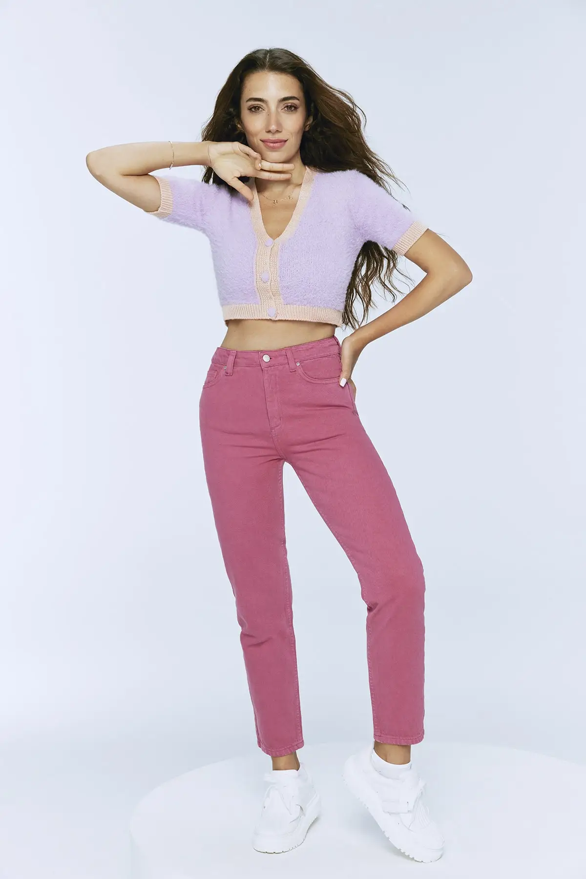 Джинсы с высоким берцем для мамы TWOSS20JE0311 |