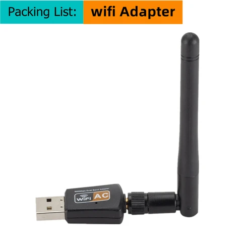 Двухдиапазонный USB Wi-Fi адаптер 600 Мбит/с 2,4 ГГц 5 ГГц