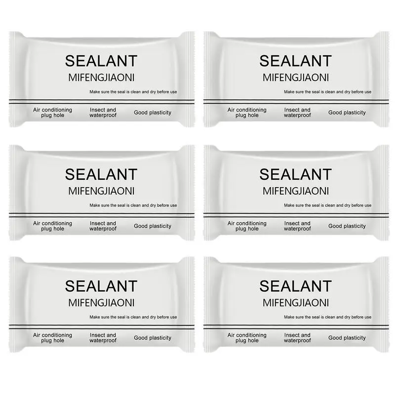 

Sealant Mastic Clay Waterproof Sealant For Wall Home Wall Hole Sealing Glue 6PCS Wall Hole Fillers Wall Mending Mud Block Repair