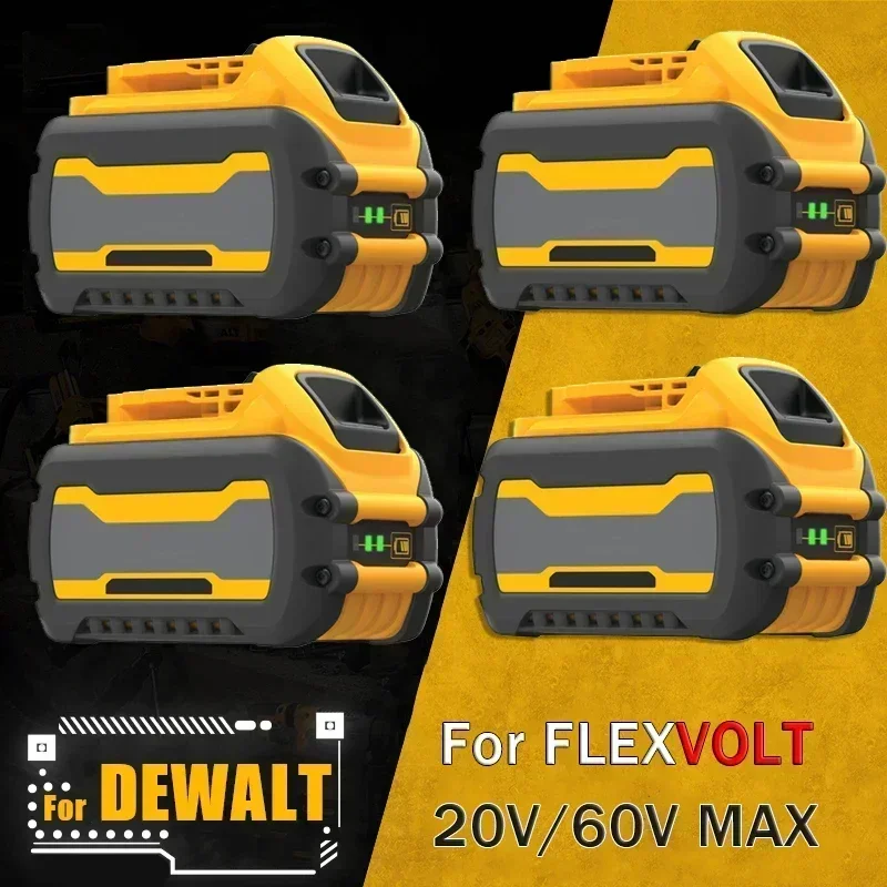 Фото RT GO для Dewalt FLEXVOLT 20 В/60 В MAX аккумулятор 9 Ач DCB609 литий-ионный DCB606 DCB612 DCB609 DCB205 DCB200 DCB182 Batería для Dewal №1