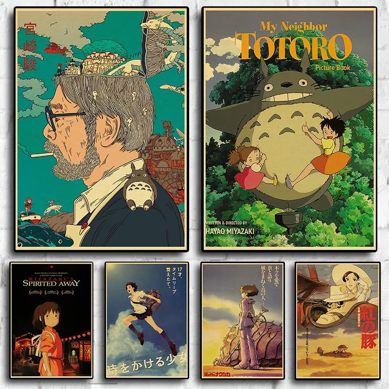 

DIY Painting by Numbers Japanese Anime Miyazaki Hayao Totoro Spirited Away Oil Painting Wall Art Bedroom Kids Room Decoration Ho