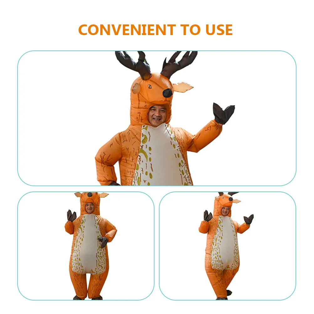 Надувной костюм Лось надувной оленя Хэллоуин представление красивый олень