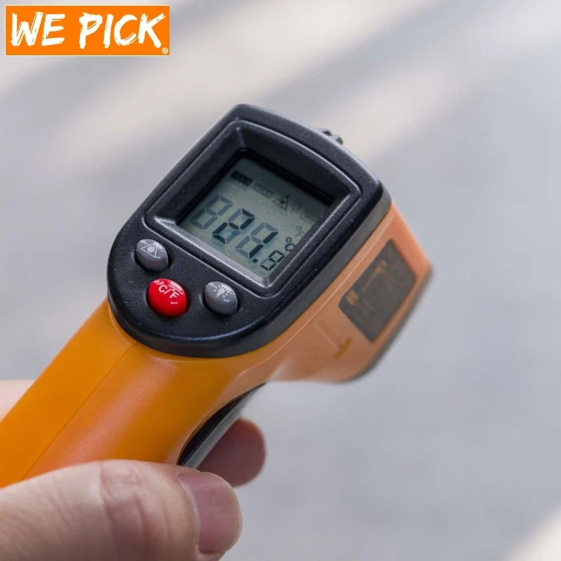 

WePick Digital Temperature Thermometer Gun -50~400℃ Non-Contact LCD IR Laser Infrared LCD Screen Humidity Meter Pyrometer