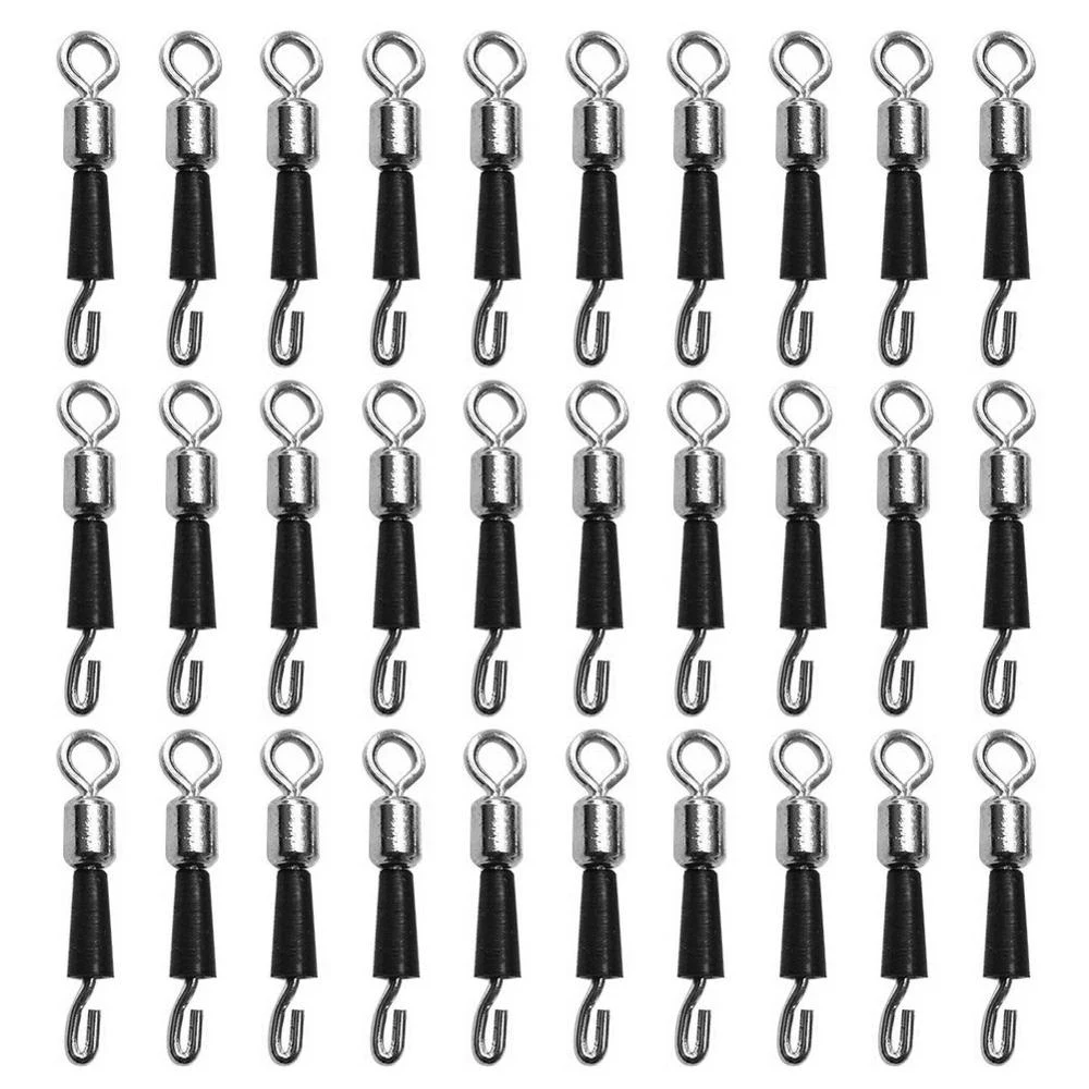 Swivels Fishing Line Quick Link Accessories Solid Rings Rolling Hook Fast Connector Bearing Swivel | Спорт и развлечения