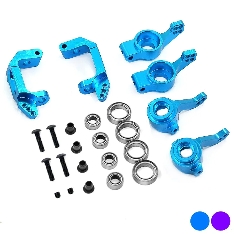 

Metal Steering Cub Hub Carrier Set 102010 102011 102012 02013 02014 02015 For HSP 94111 94123 1/10 RC Car Upgrade Parts