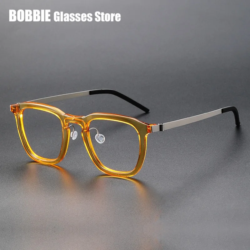 Дания брендовые оправы для очков мужчин 1263 деловые очки Квадратные титановые