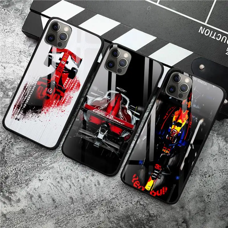 

Formula 1 F1 Phone Case Tempered Glass For iPhone 12 13 Pro Max Mini 11 Pro XR XS MAX 8 X 7 6S 6 Plus SE 2020 case